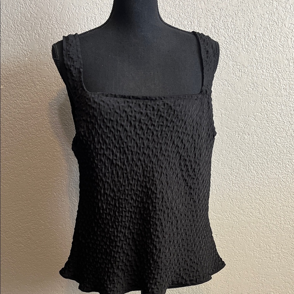 Astr Black Textured Tank Top NWT size XL